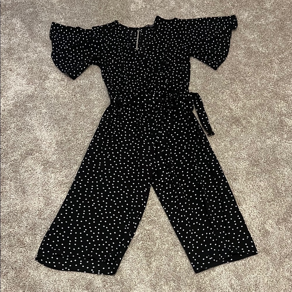 Black Polka Dot Jumpsuit